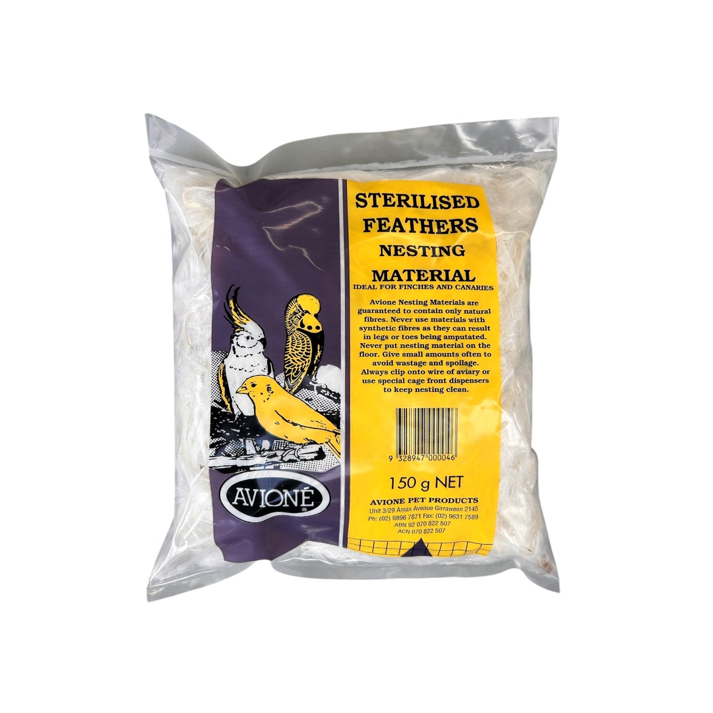 Avione Sterilised Nesting Feathers