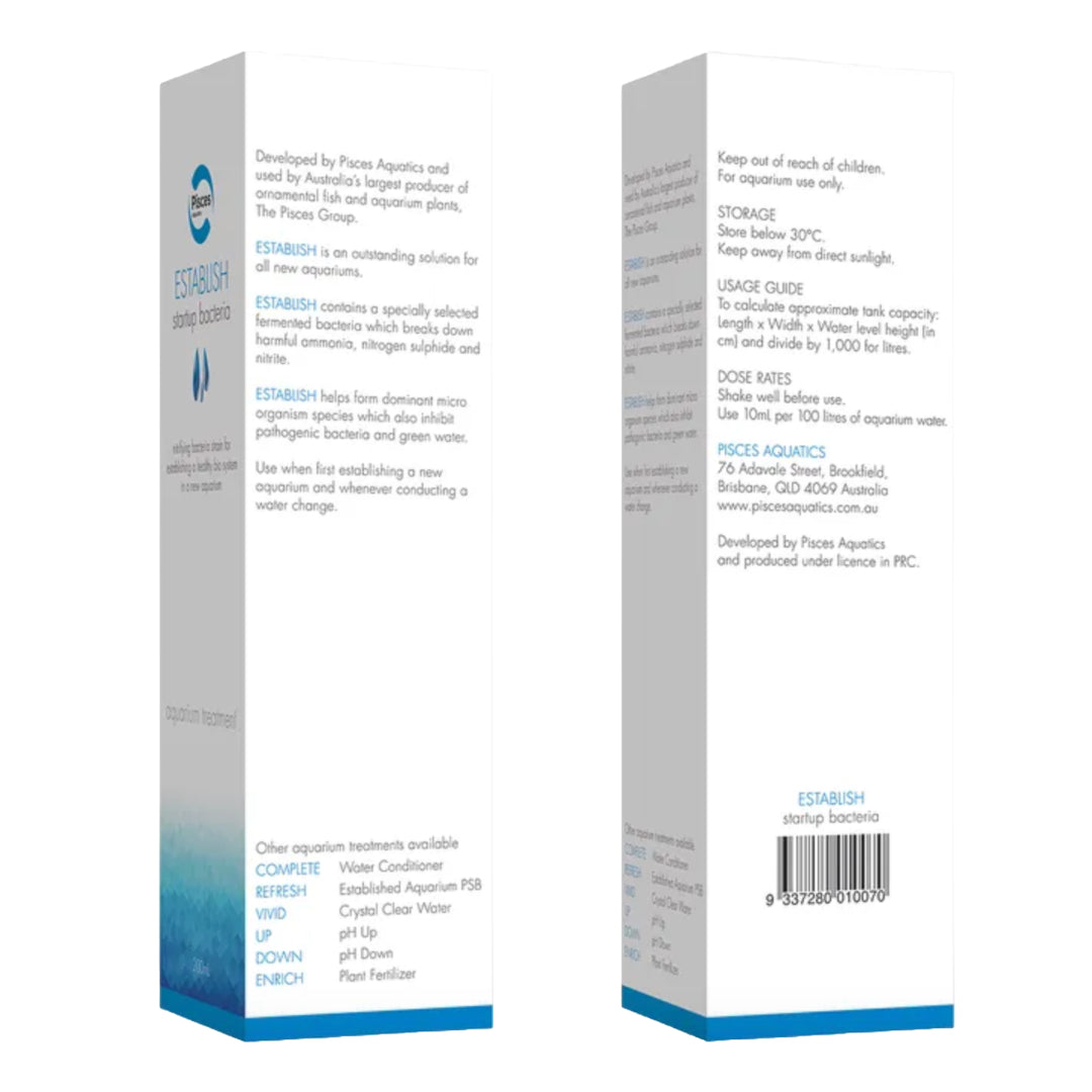 Pisces Aquatics Establish 200ml Aquarium Startup Bacteria