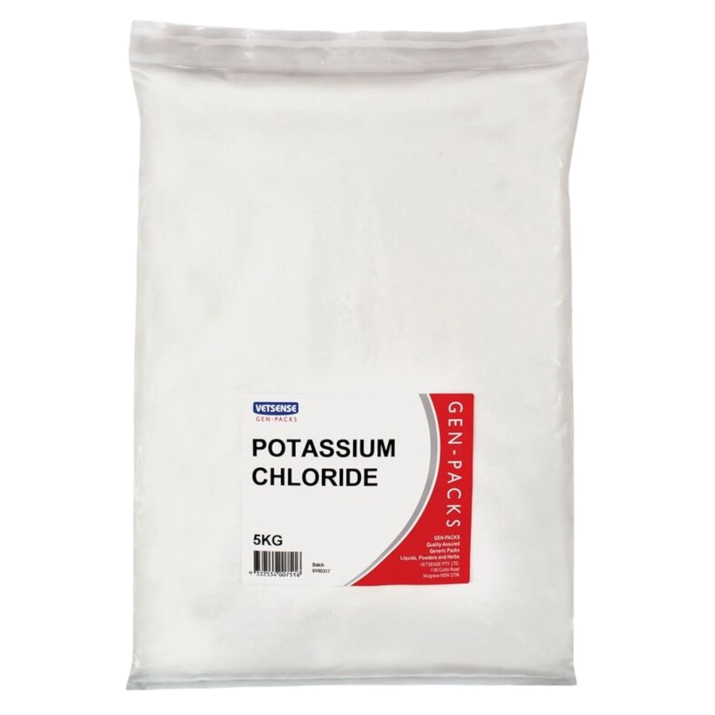Vetsense Gen-Packs Potassium Chloride