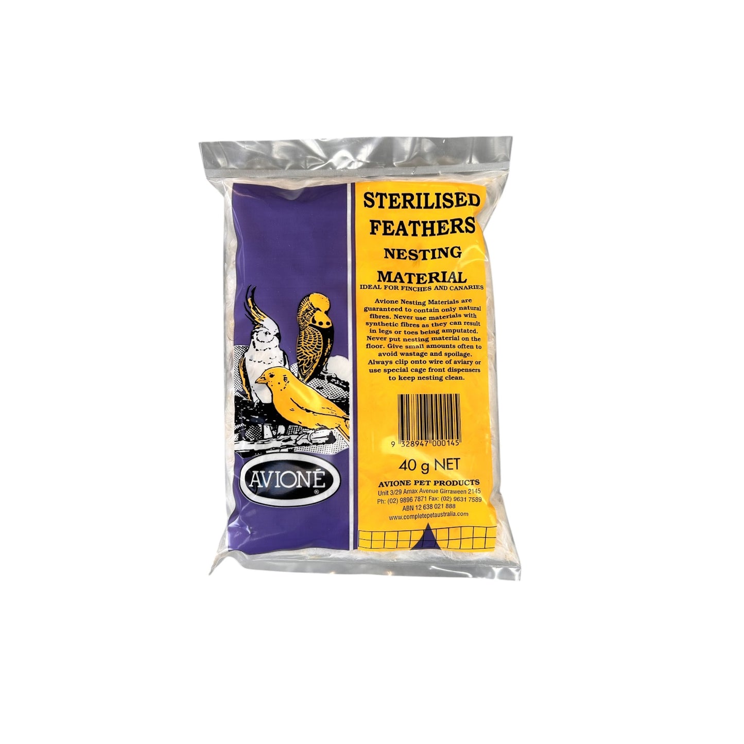 Avione Sterilised Nesting Feathers
