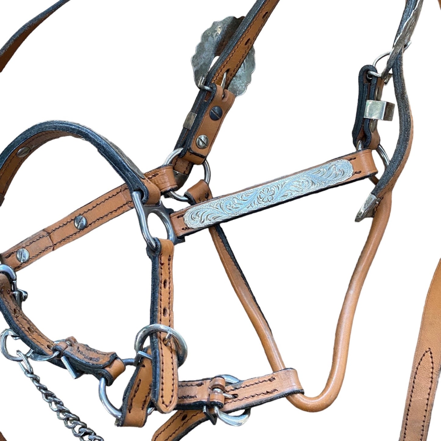 Leather Halter WEANLING Tan (237708)