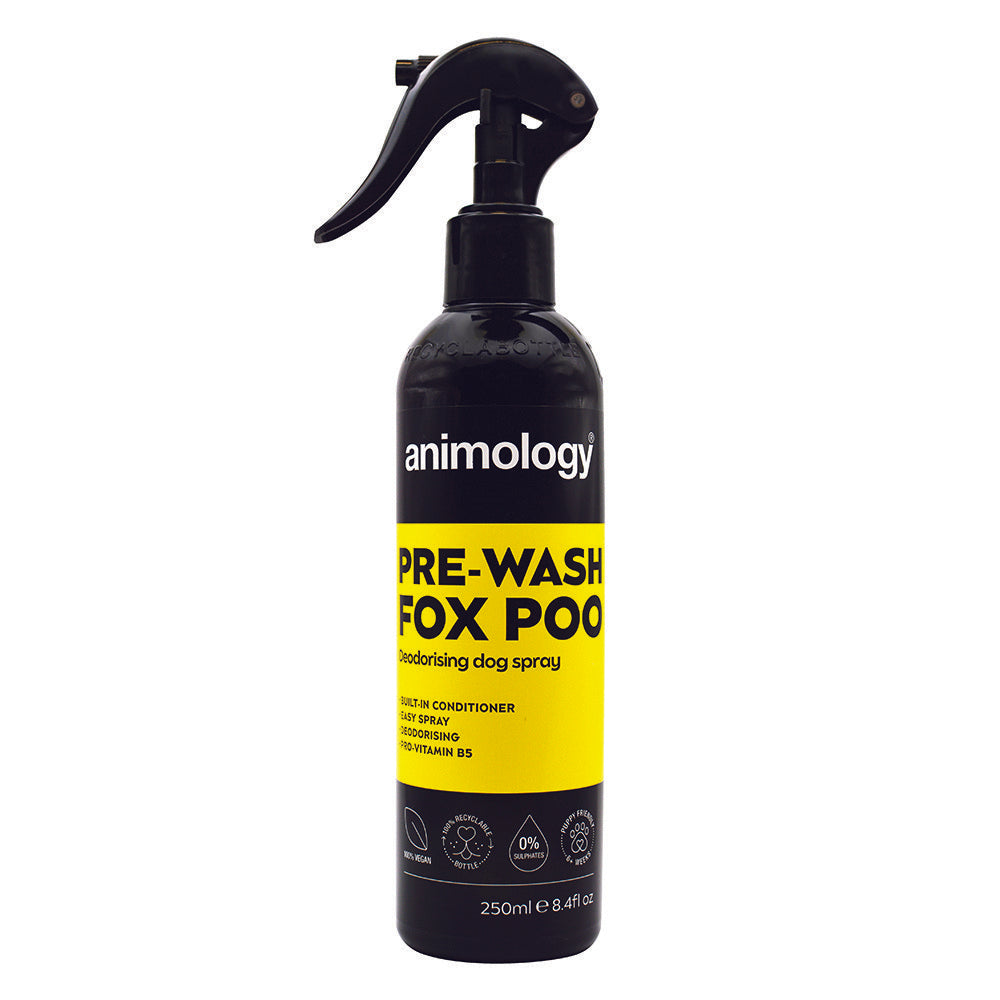 Animology Pre-Wash Fox Poo Deodorising Dog Spray 250ml