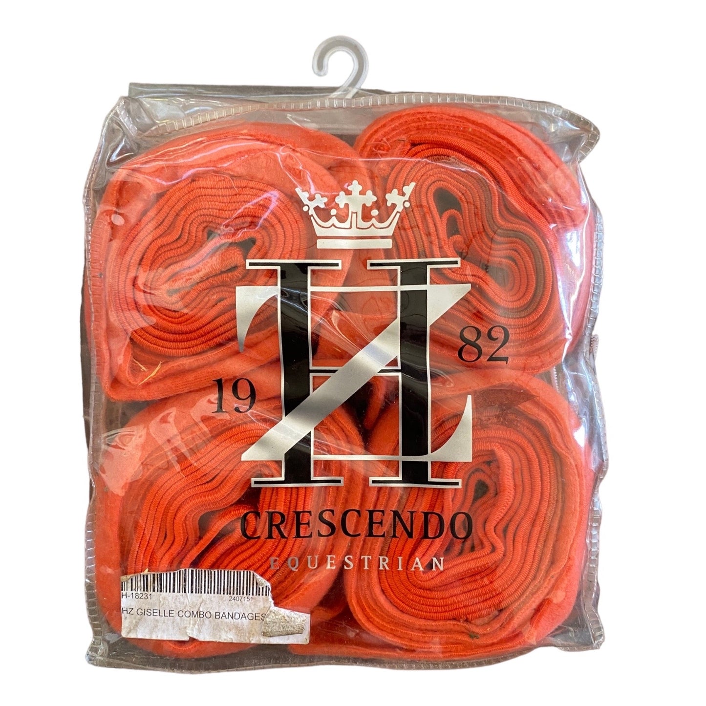 HZ Equestrian Bandages SET 4 Orange (238004)