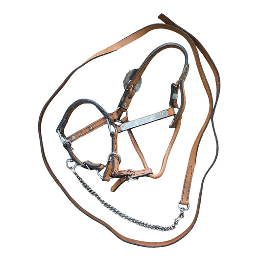 Leather Halter WEANLING Tan (237708)