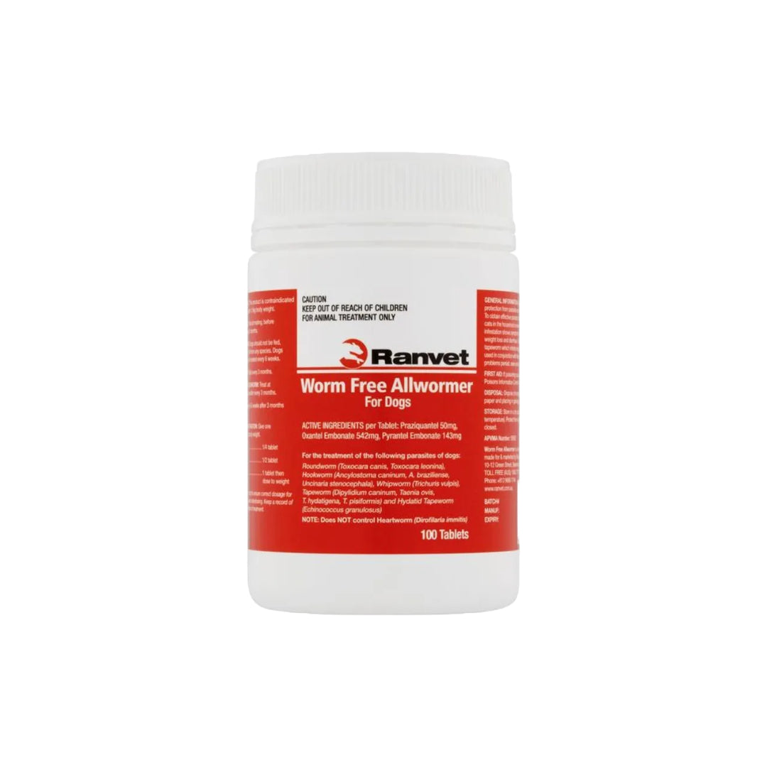 Ranvet Worm Free Allwormer 10kg