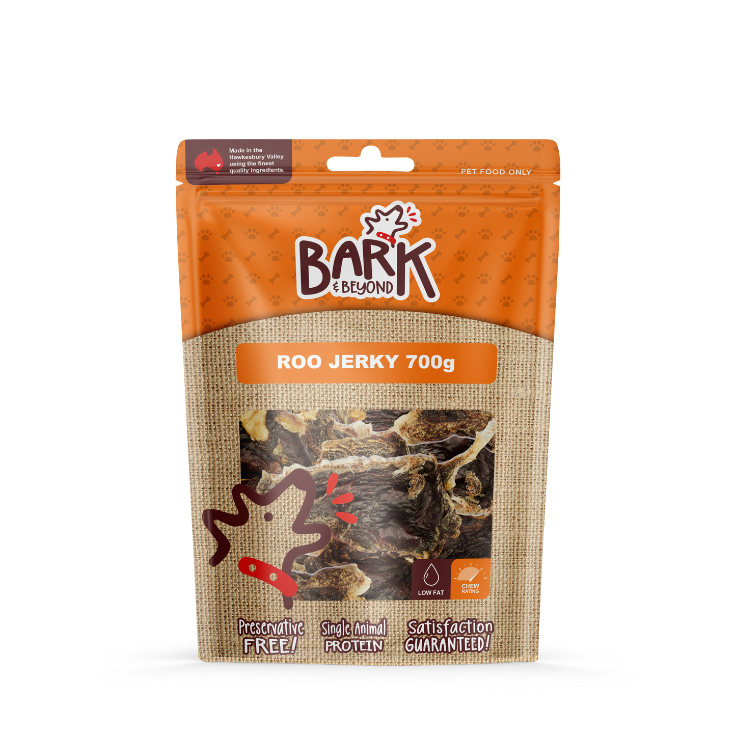 Bark & Beyond Roo Jerky 700g