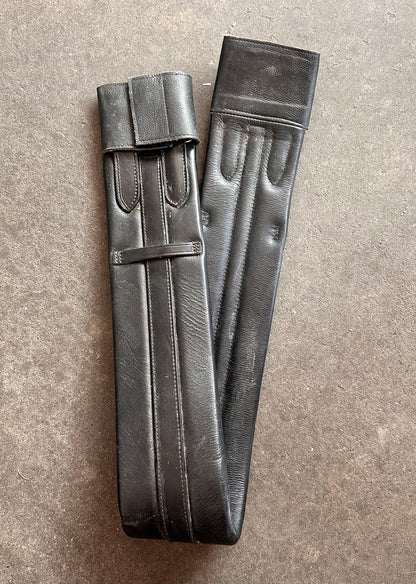 WHE Leather Girth 90cm/35.5" Black (240708)