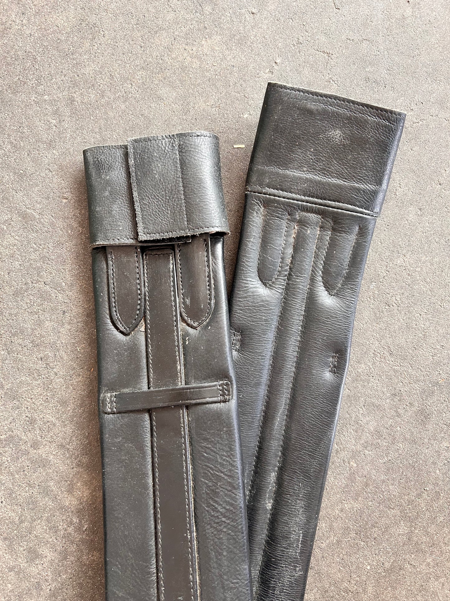 WHE Leather Girth 90cm/35.5" Black (240708)