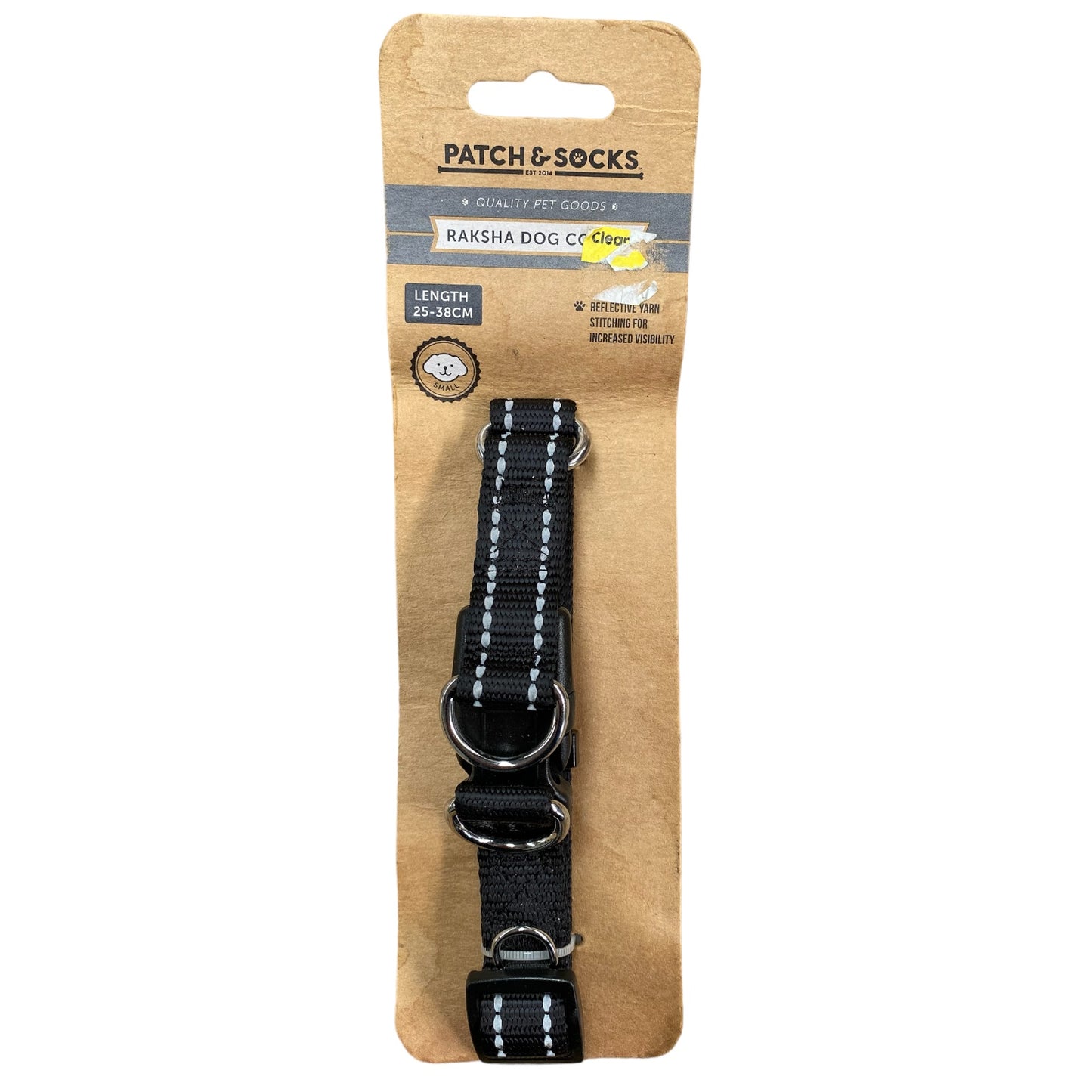 SH Dog Collar 25-38cm Black (242406)