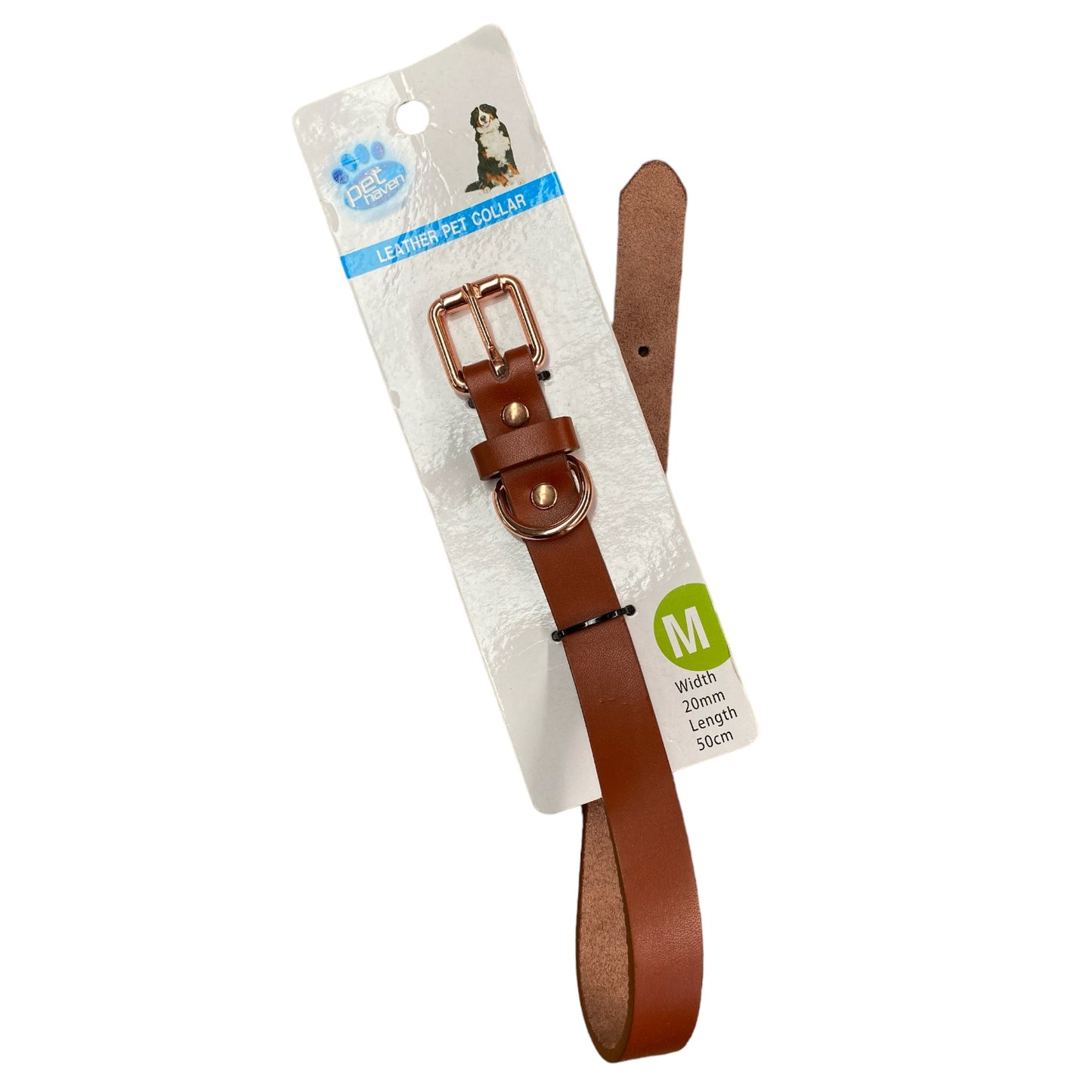 SH Dog Collar MEDIUM Tan (242413)