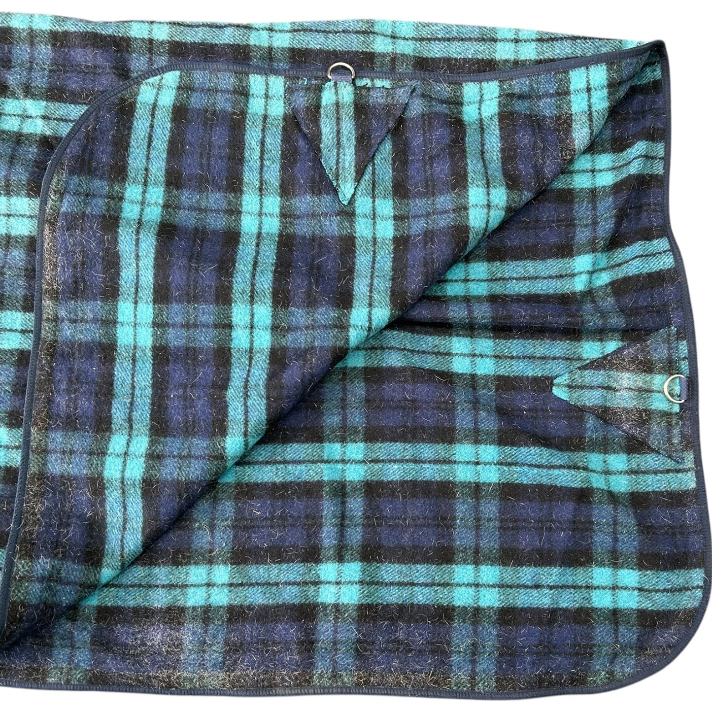 SH Stable 8 Wool Rug 5'3 Blue Tartan (241555)