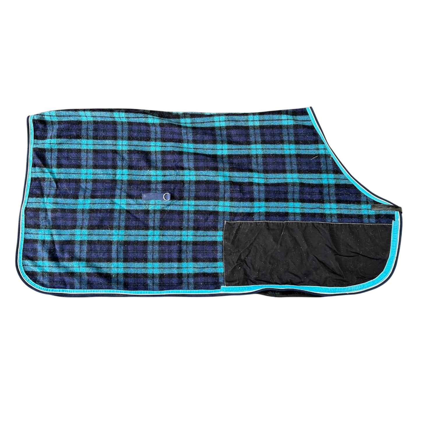 SH Stable 8 Wool Rug 5'3 Blue Tartan (241555)