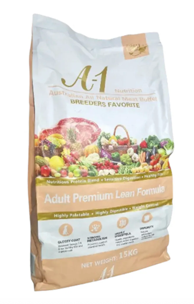 A1 Nutrition Lean Formula Premium Dog Food 15kg
