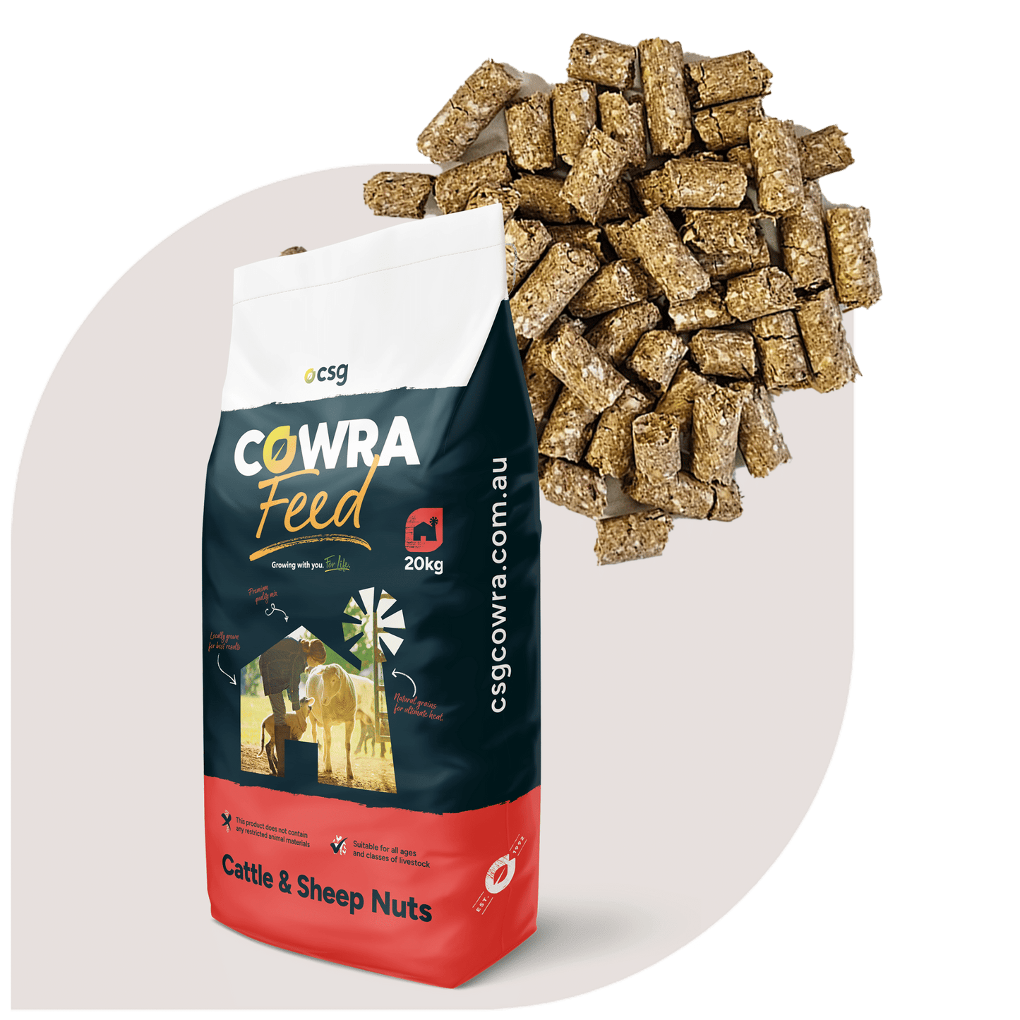 Cowra Cattle & Sheep Nuts 20kg