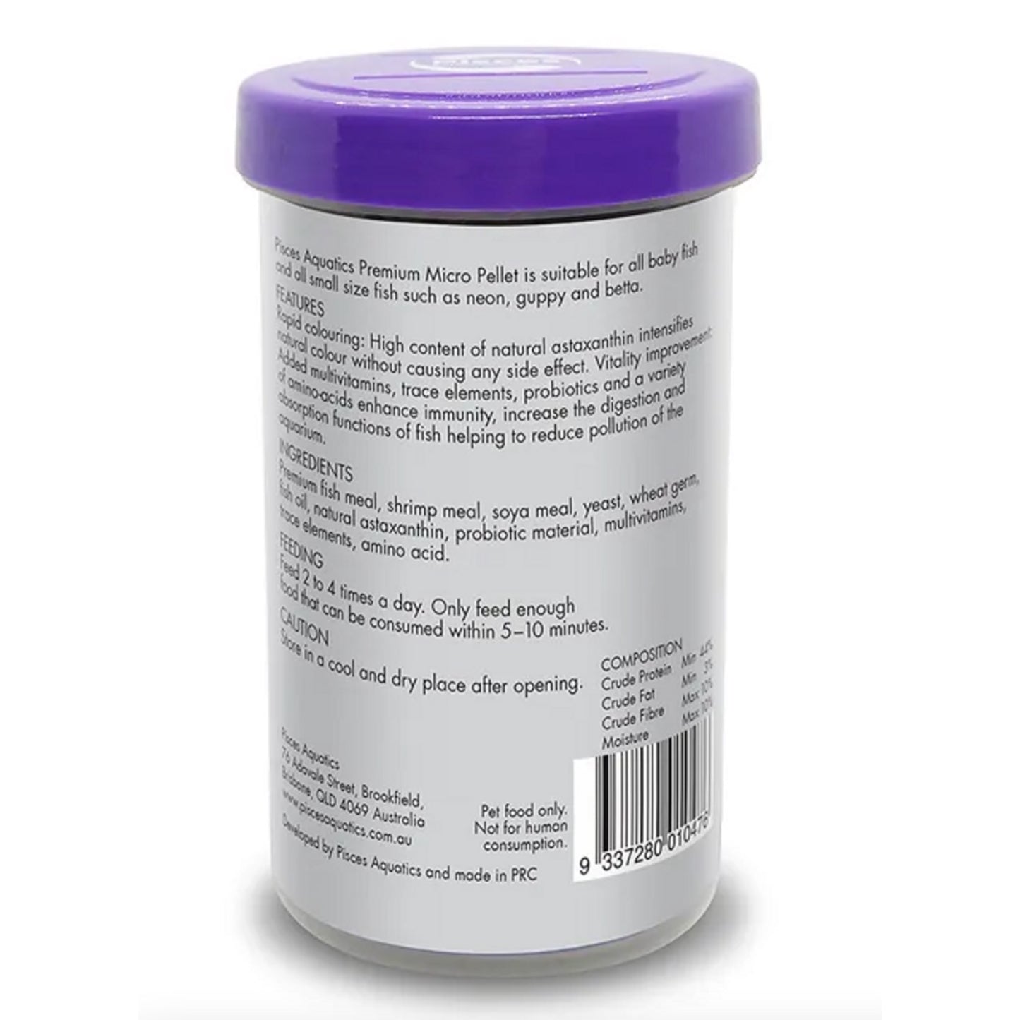 Pisces Laboratories Micro Pellet Fish Food 30g