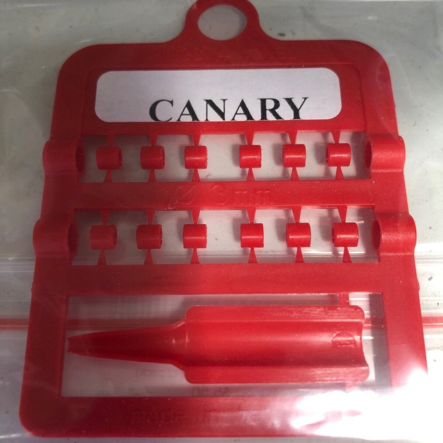 Aviculture Canary Leg Bands 3mm (12 pack)