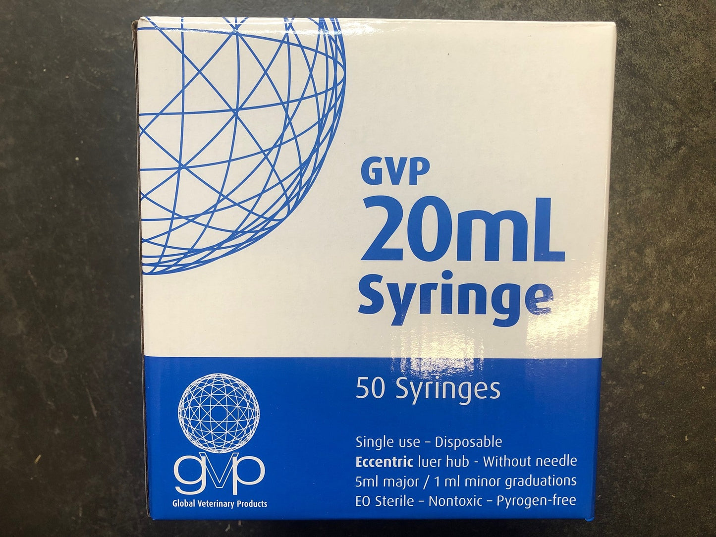 GVP Disposable Syringe 20ml Box Of 50