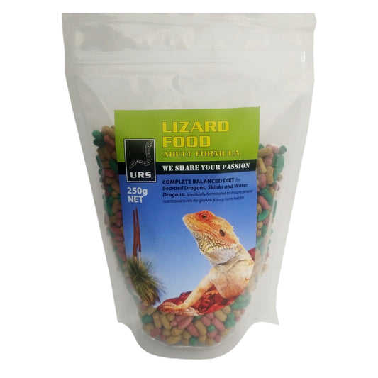 URS Lizard Food 250g Balanced Diet For Herbivore/Omnivore Reptiles Adult Formula