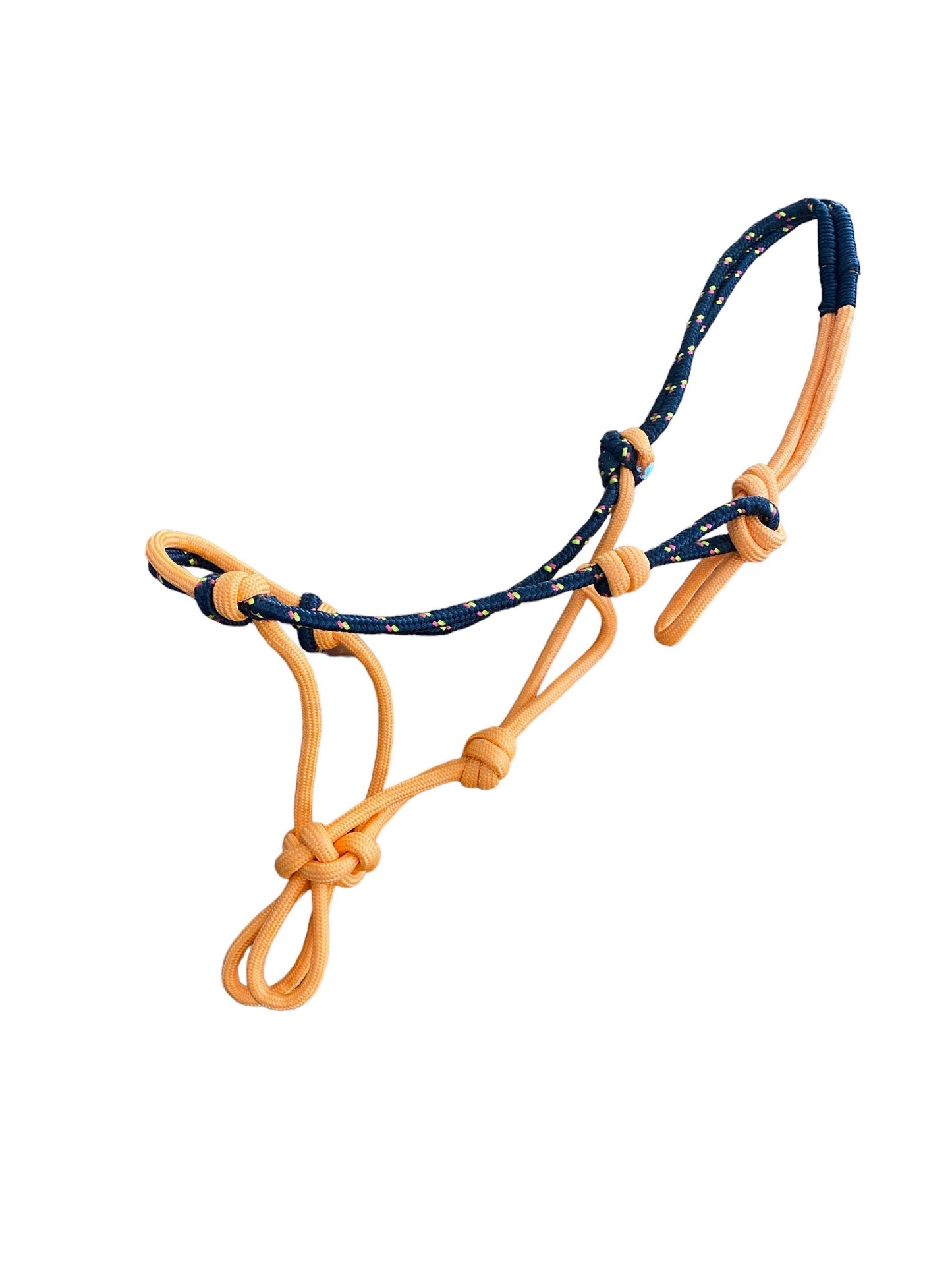 NEW Rope Halter PONY Orange/Black (236116)