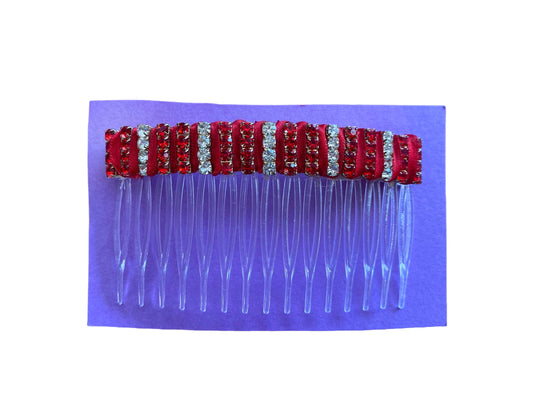 Hair Comb 90mm Red (239308)