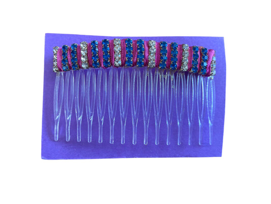 Hair Comb 90mm Pink/Blue (239309)