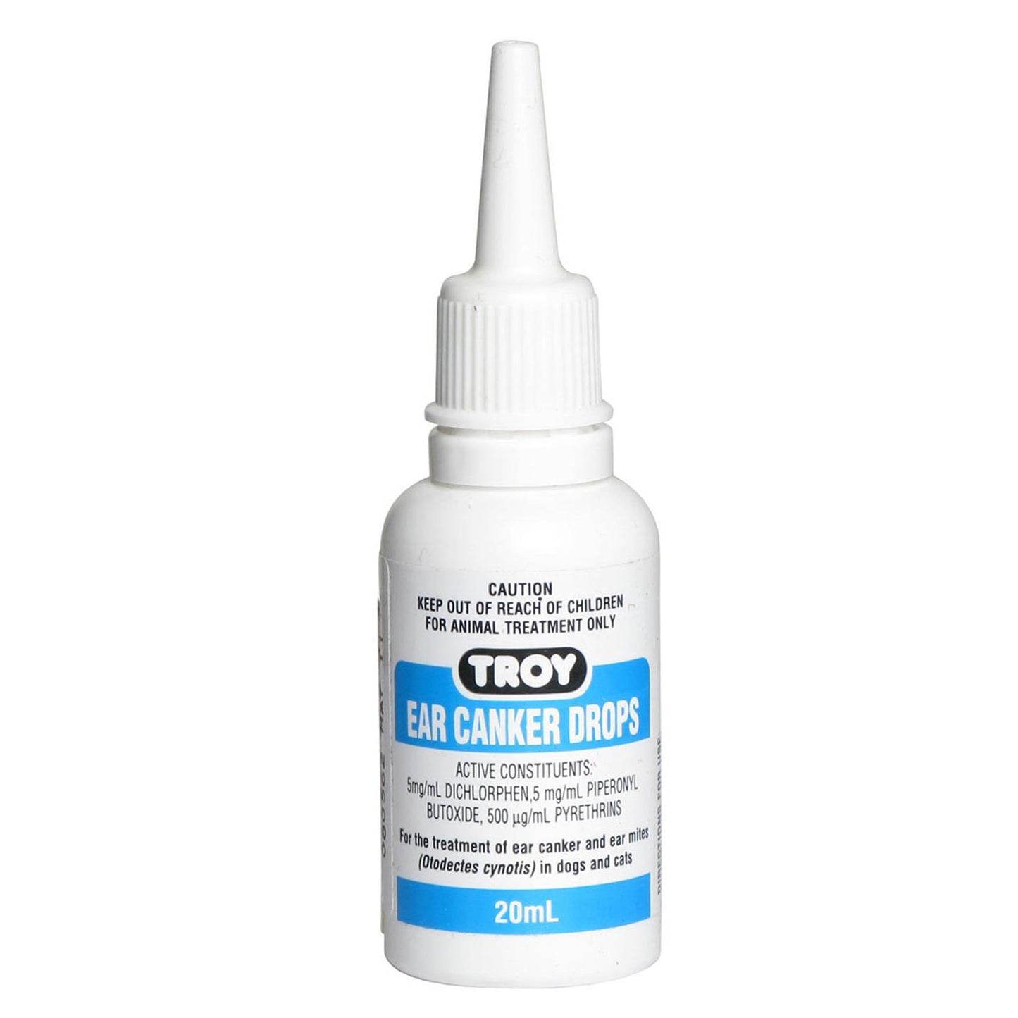 Troy Ear Canker Drops 20ml Treats Ear Canker And Ear Mites In Dogs