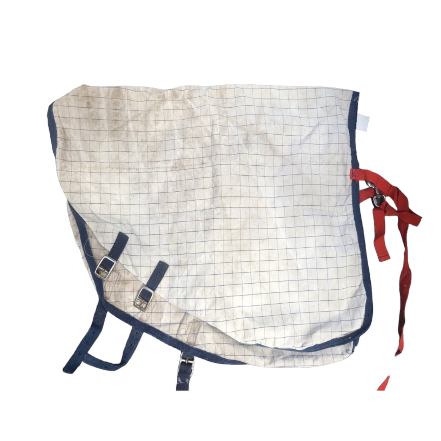 SH Cotton Neck Rug SMALL PONY Blue Check (240319)