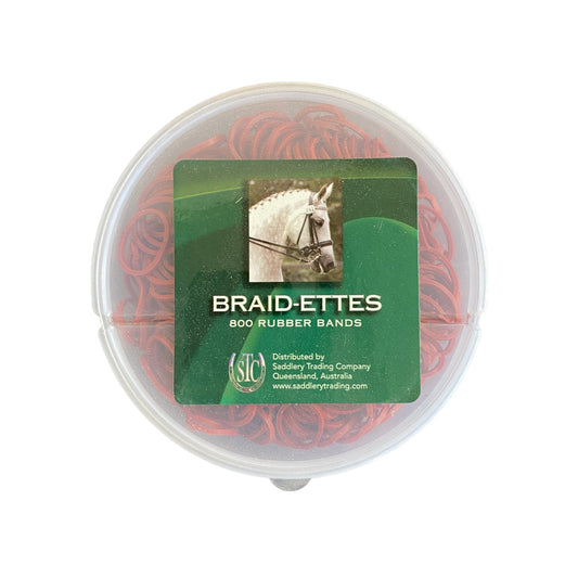 Showmaster Braid Ette Rubber Bands RED CHESTNUT 800pcs