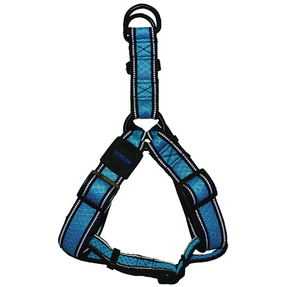 Scream REFLECTIVE STEP IN HARNESS Loud Blue 3.8x68-102cm