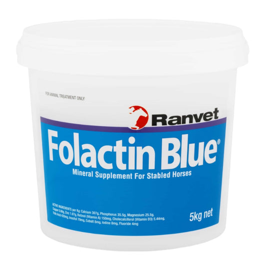 Folactin Blue 5kg. Racing Formula Vitamin & Mineral Mix For Horses