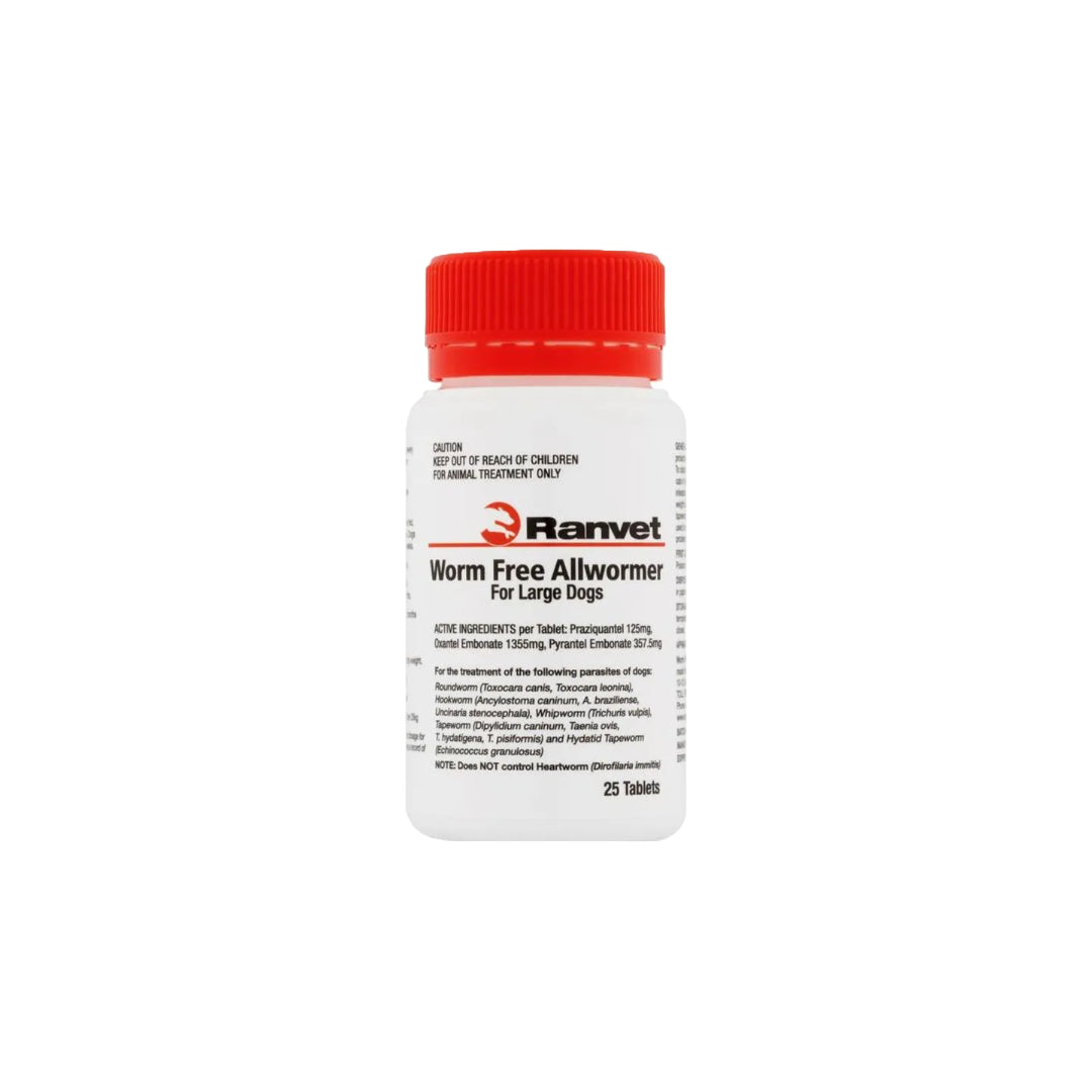 Ranvet Worm Free Allwormer 25kg