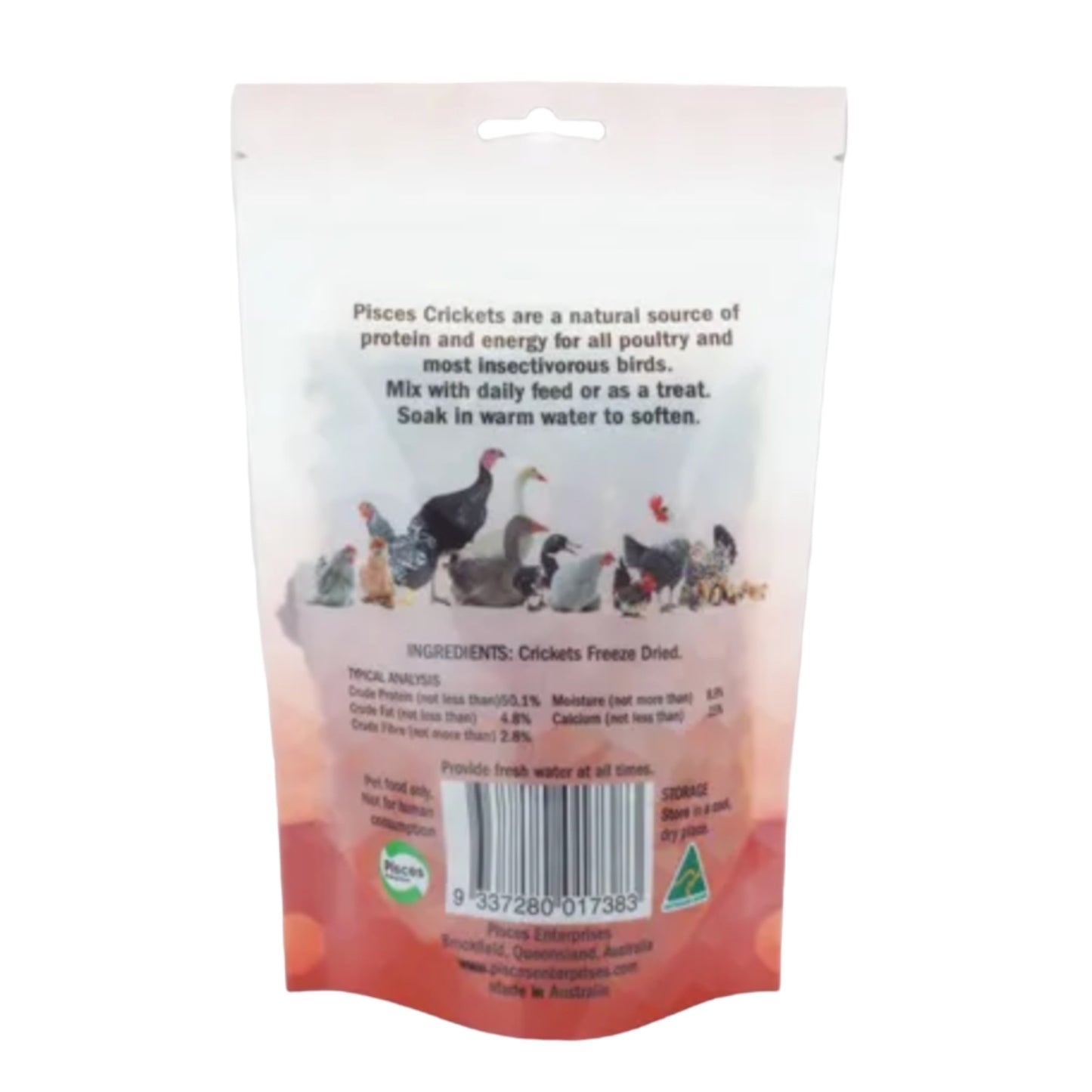 Pisces Freezedried Cricket Poultry 50G