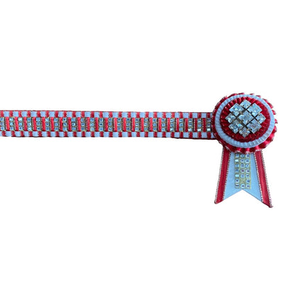 Browband 14" Red/White (232732)