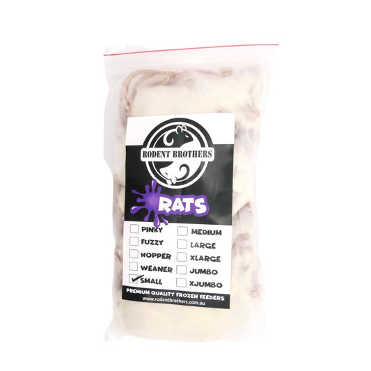 RB Frozen Rats SMALL - 5 Pack (70-99 grams)