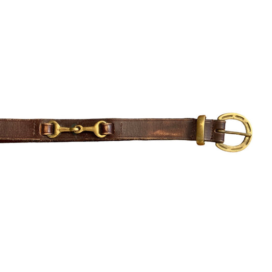 SH Horse Bit Belt 37"/94cm Brown (241605)