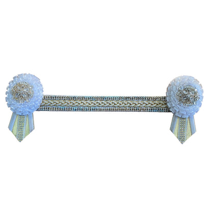 SH Browband 14" White/Gold (240384)
