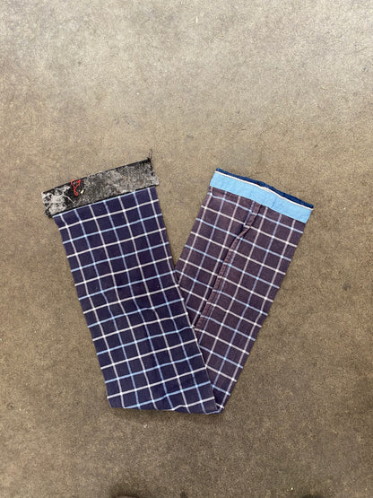 SH Tail Bag 89cm/35" Dark Blue White Check (251010)