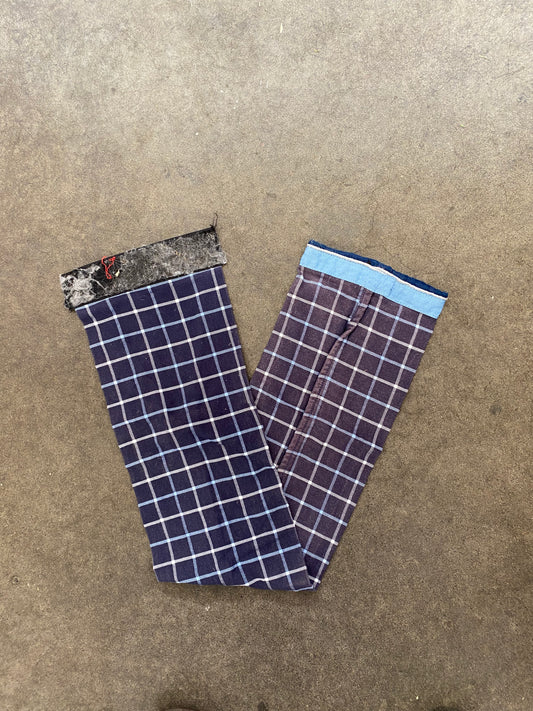 SH Tail Bag 89cm/35" Dark Blue White Check (251010)