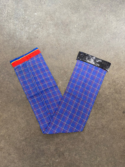 SH Tail Bag 90cm/35.4" Dark Blue & Yellow check (250114)