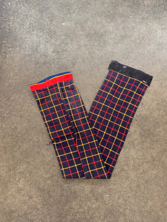 SH Tail Bag 100cm/39.3" Navy & Orange Check (250117)