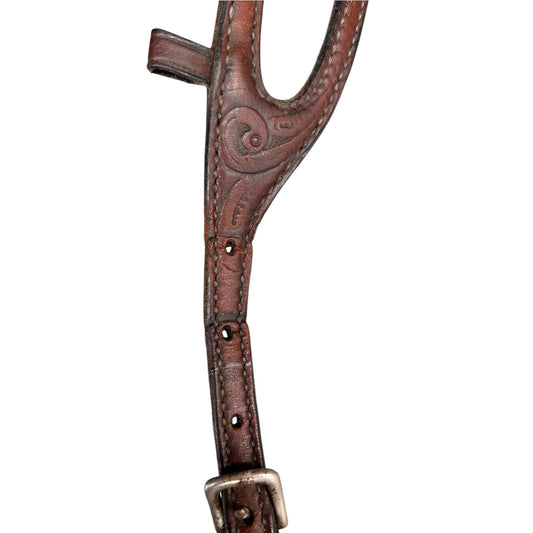 SH One Ear Bridle Headpiece FULL Brown (246615)