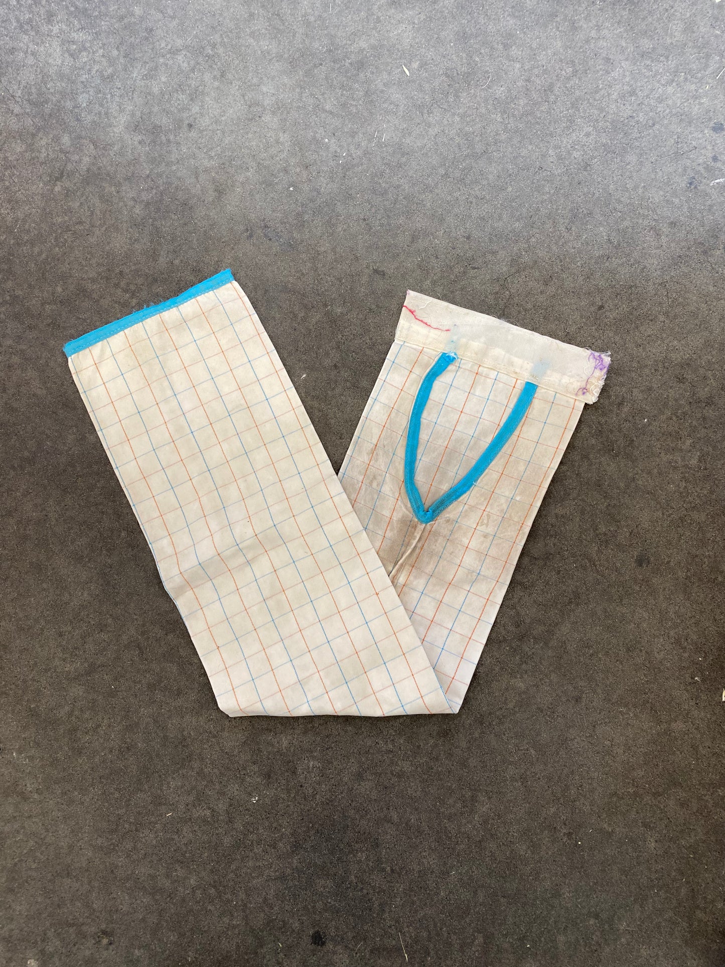 SH Tail Bag 86cm33.8" Blue and Orange Check (250105)