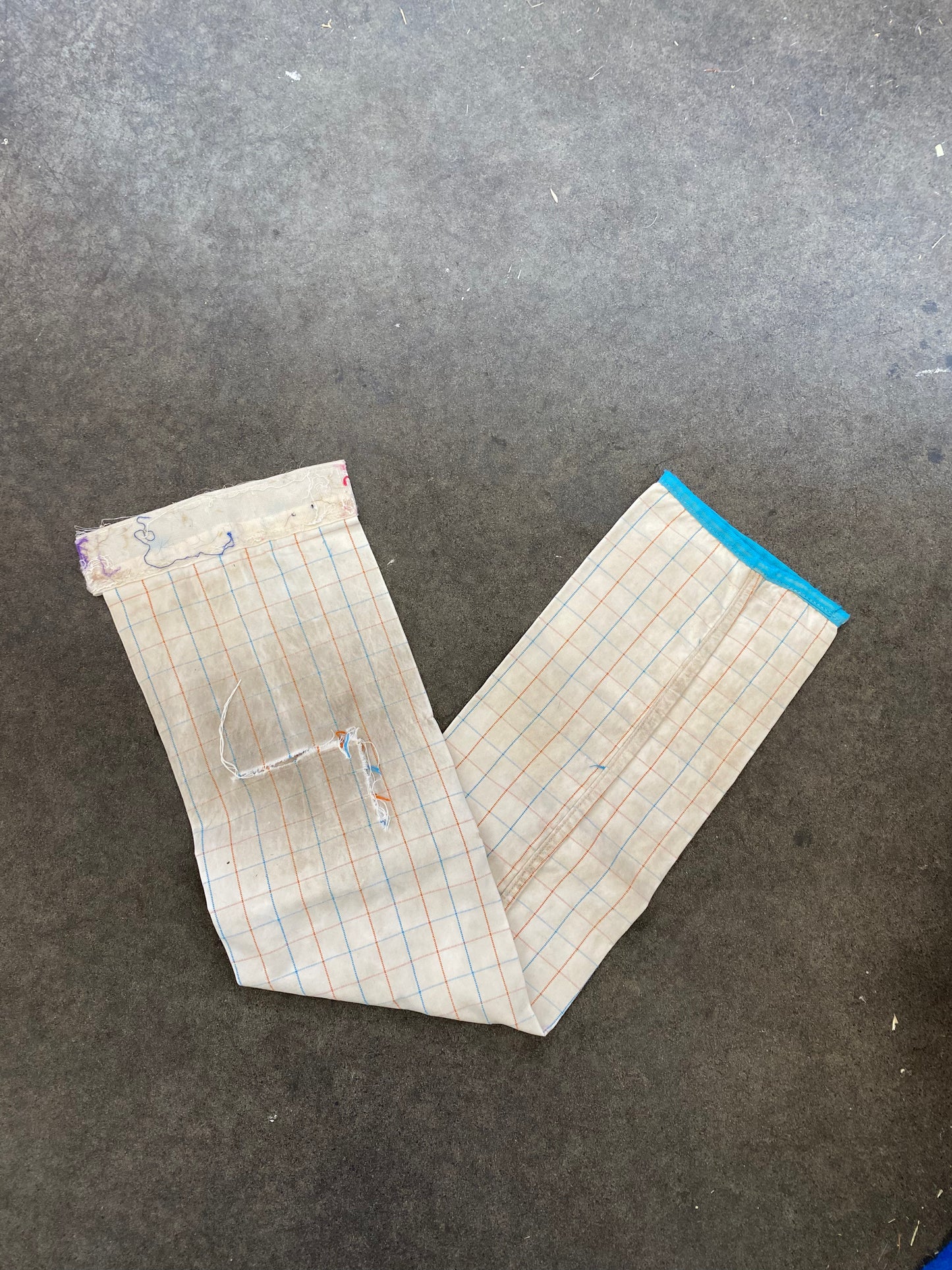SH Tail Bag 86cm33.8" Blue and Orange Check (250105)