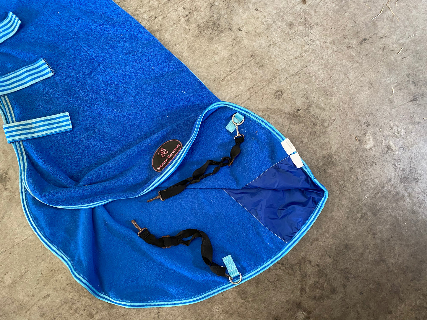 SH Polarfleece Showset with Hood 4'6 Blue (250124)