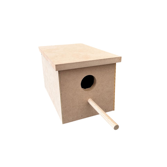 Wooden Finch Breeding Box (20cmL x13cmW x 13cmH)