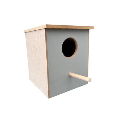Wooden Large Parrot Nest Box (25cmW x 29cmH x 26cmD)