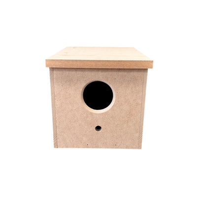 Wooden Budgie Nest box w Perch