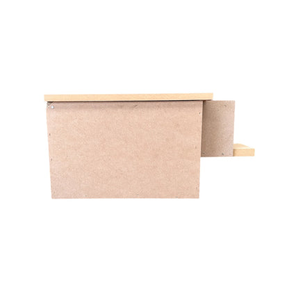 Wooden Small Parrot Nest Box w Funnel