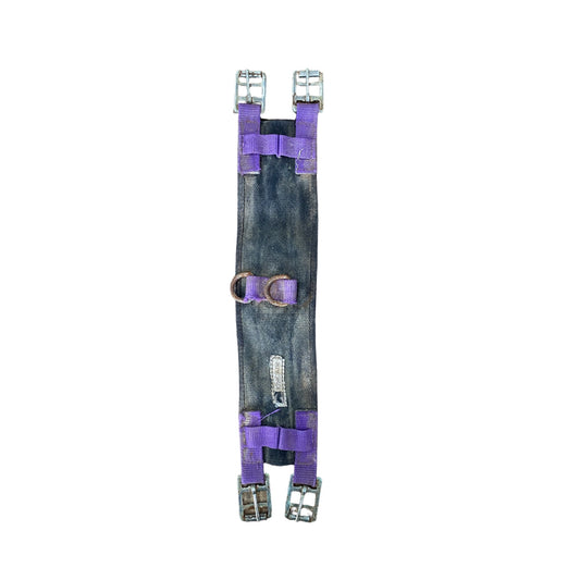 Kincade Lunge Roller Girth PONY Black/Purple (2312267)