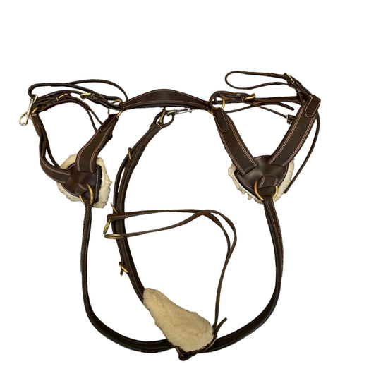 Shires 5 Point Breastplate FULL Brown (2314024)